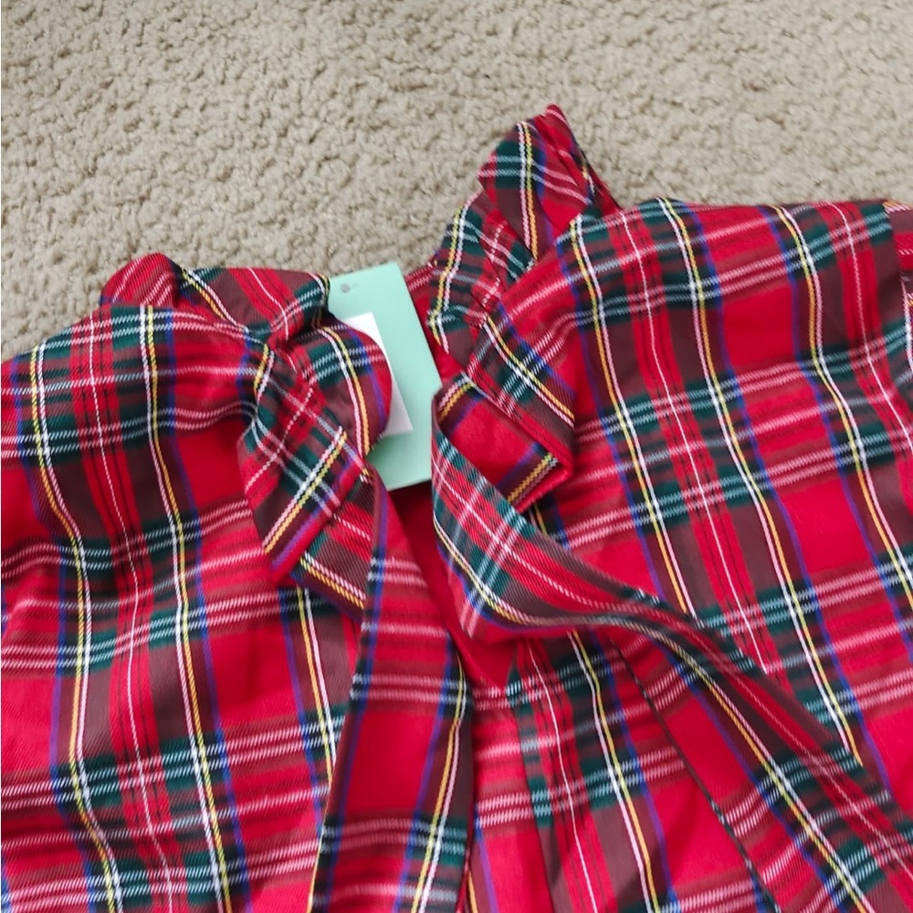 NWT Women's Fall Bow Tie Dress Casual Mini Dress Ruffle Mock Neck Long Sleeve - Picture 6 of 10